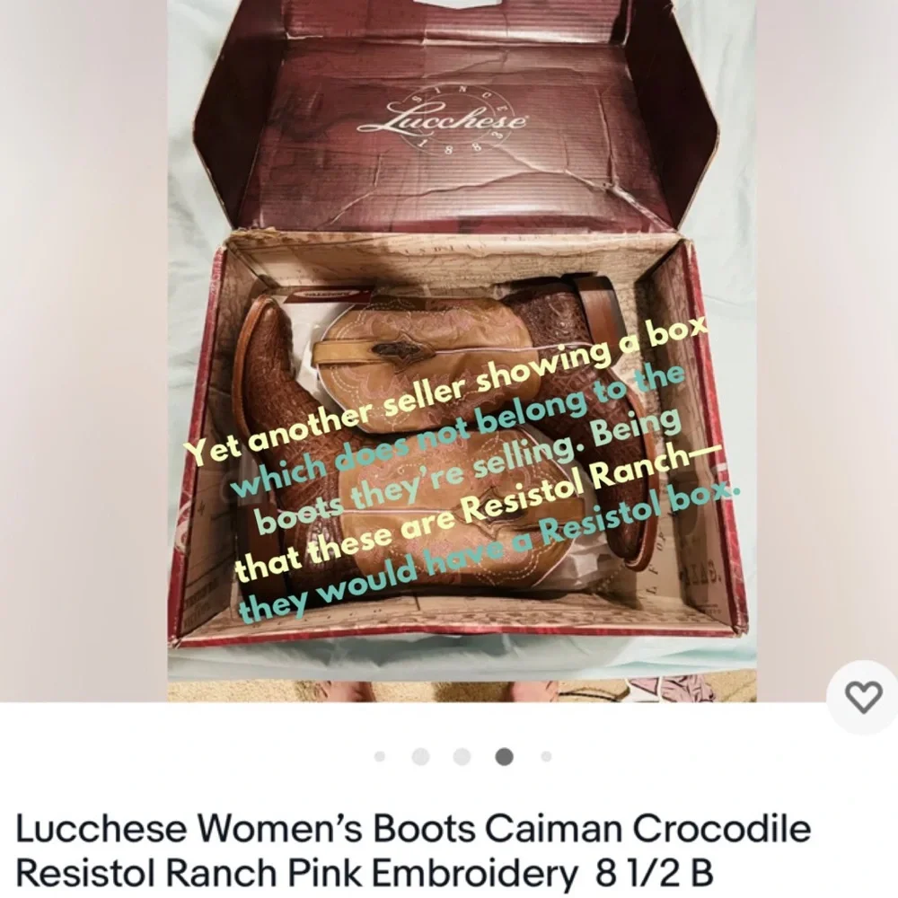 🛑 Buying Lucchese Cowboy Cowgirl Western Boots? Read this! - Picture 10 of 14
